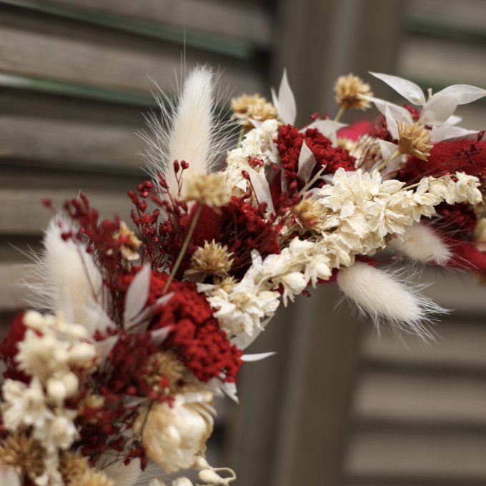 Couronne de fleurs séchées photo 3